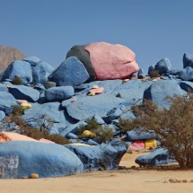 The painted rocks of Tafraout which were firstly created by the Belgian artist Jean Vérame in the year 1984